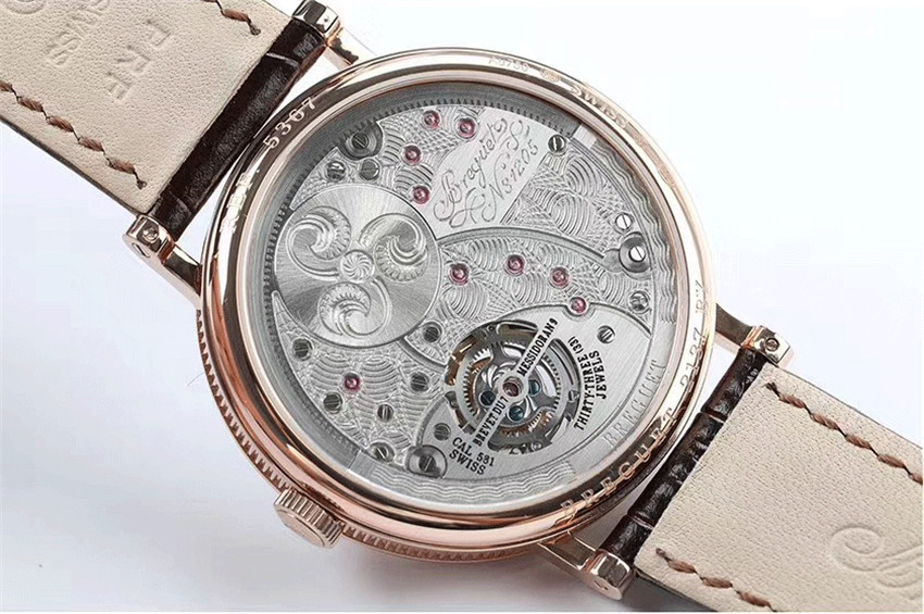 R8 Factory yeni Breguet 5367 Tourbillon Classique klasik seri ultra ince kol saati — 22. fotoğraf