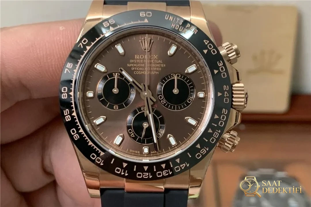 Replika 4130 mekanizmasının gelişim tarihi – BT Factory Rolex Daytona çikolata kadran gerçek çekim fotoğrafları - Arka Kapak ve Mekanizma Detayı