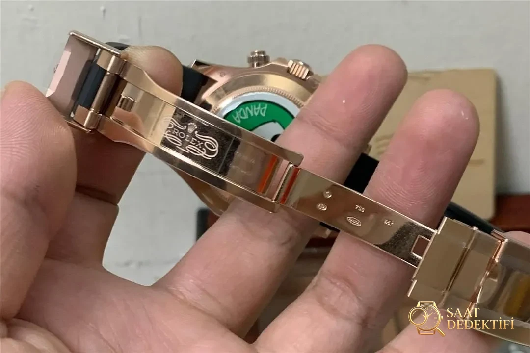 Replika 4130 mekanizmasının gelişim tarihi – BT Factory Rolex Daytona çikolata kadran gerçek çekim fotoğrafları - Yan Profil ve Kordon Bağlantısı