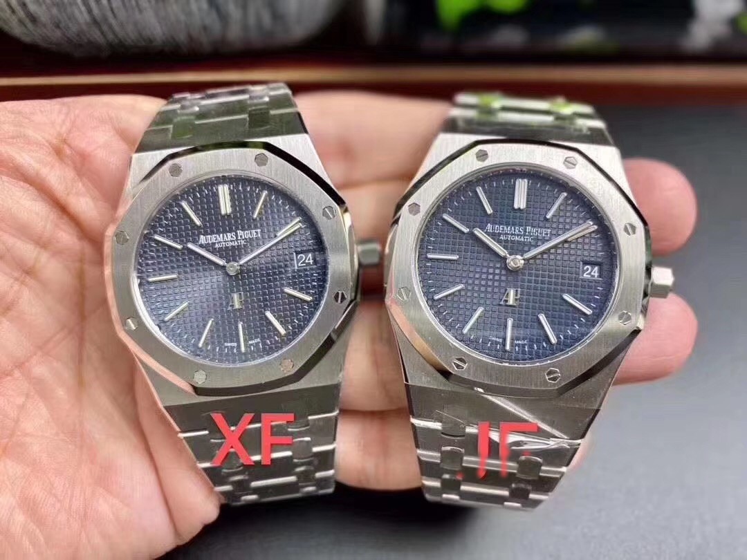 Replika çelik saat Audemars Piguet AP15 202XF Factory ile JF Factory karşılaştırması: hangisi daha iyi? — 1. fotoğraf