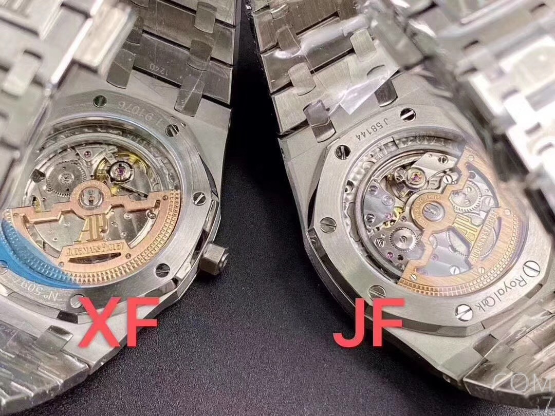 Replika çelik saat Audemars Piguet AP15 202XF Factory ile JF Factory karşılaştırması: hangisi daha iyi? — 6. fotoğraf