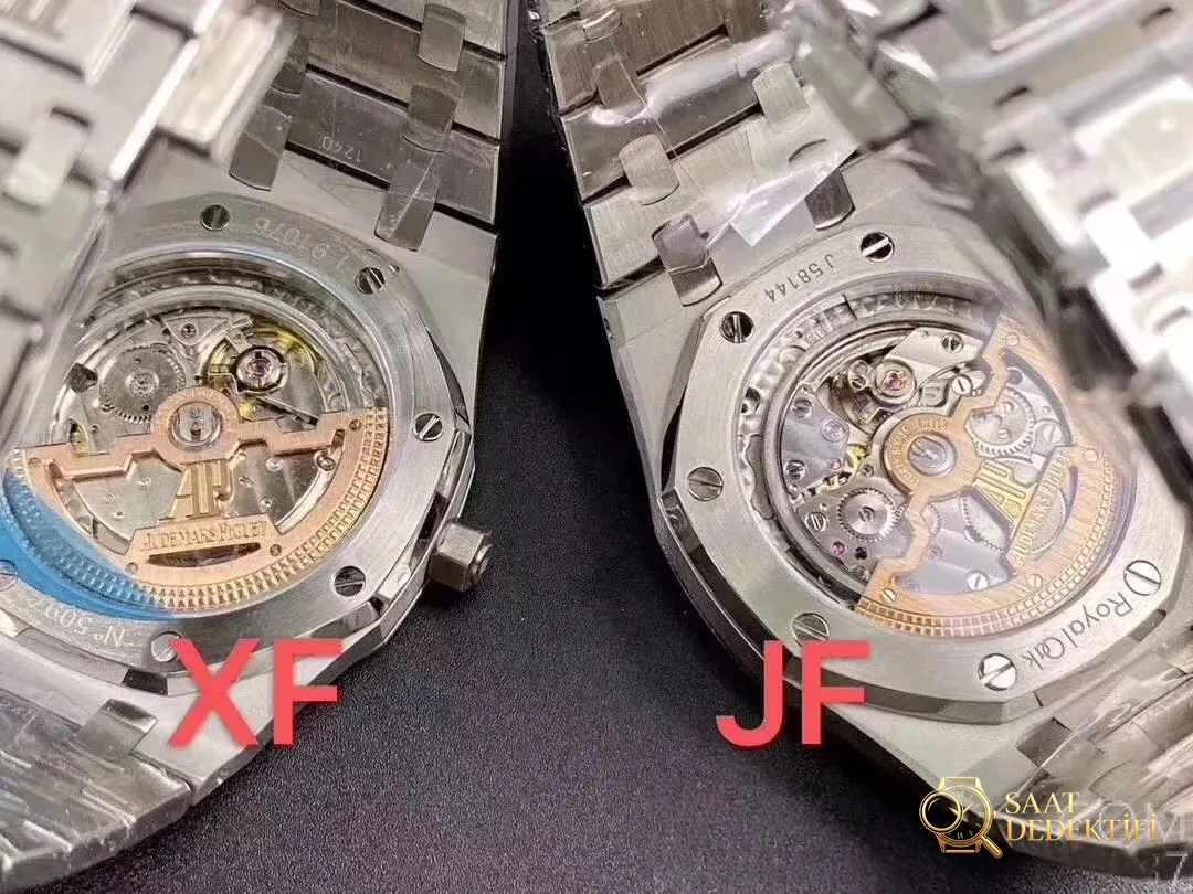 Replika çelik saat Audemars Piguet AP15 202XF Factory ile JF Factory karşılaştırması: hangisi daha iyi? - Makro Kadran ve İndeks İşçiliği