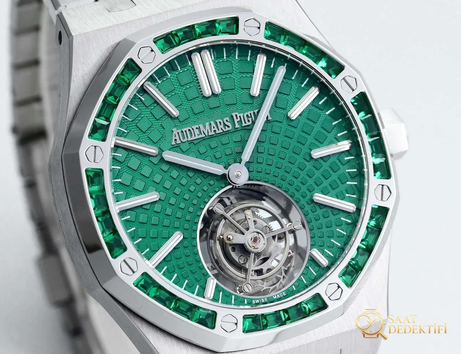 Replika dünyasının zirve yapımı! BBS Factory 2025 gururla sunar — Audemars Piguet Royal Oak otomatik kurulumlu uçan tourbillon kol saati - Makro Kadran ve İndeks İşçiliği