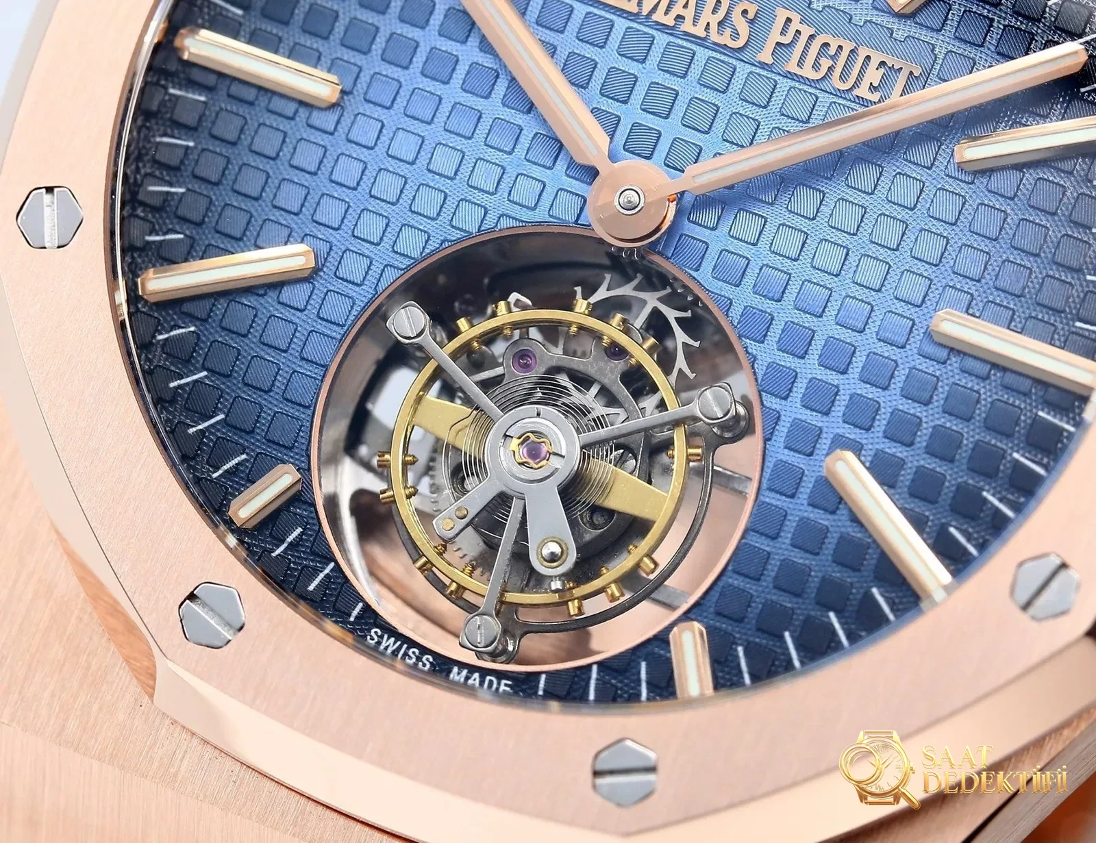 Replika dünyasının zirve yapımı! BBS Factory 2025 gururla sunar — Audemars Piguet Royal Oak otomatik kurulumlu uçan tourbillon kol saati - Makro Kadran ve İndeks İşçiliği