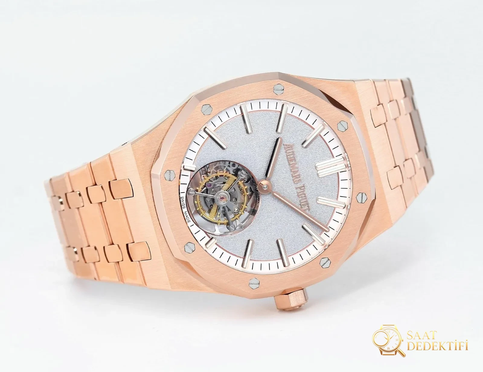 Replika dünyasının zirve yapımı! BBS Factory 2025 gururla sunar — Audemars Piguet Royal Oak otomatik kurulumlu uçan tourbillon kol saati - Tarih Penceresi ve Büyüteç Netliği