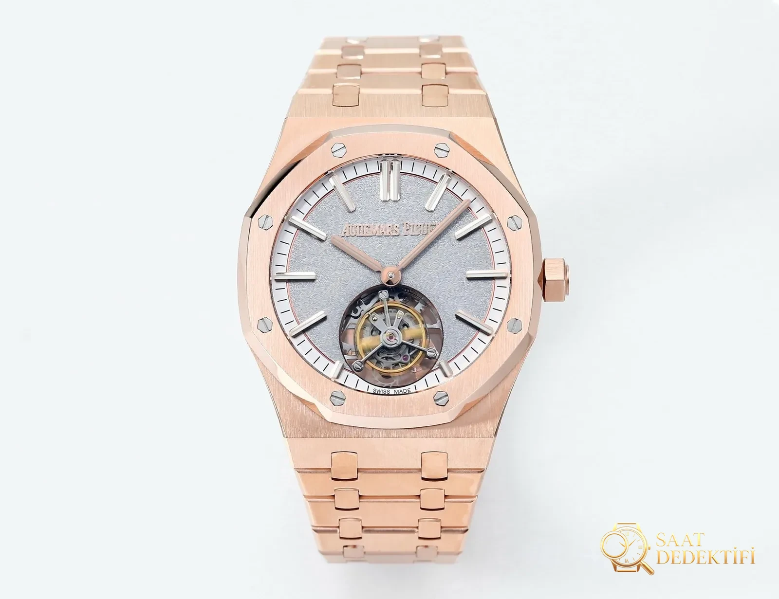 Replika dünyasının zirve yapımı! BBS Factory 2025 gururla sunar — Audemars Piguet Royal Oak otomatik kurulumlu uçan tourbillon kol saati - Rotor Dönüşü ve Rulman Aksamı