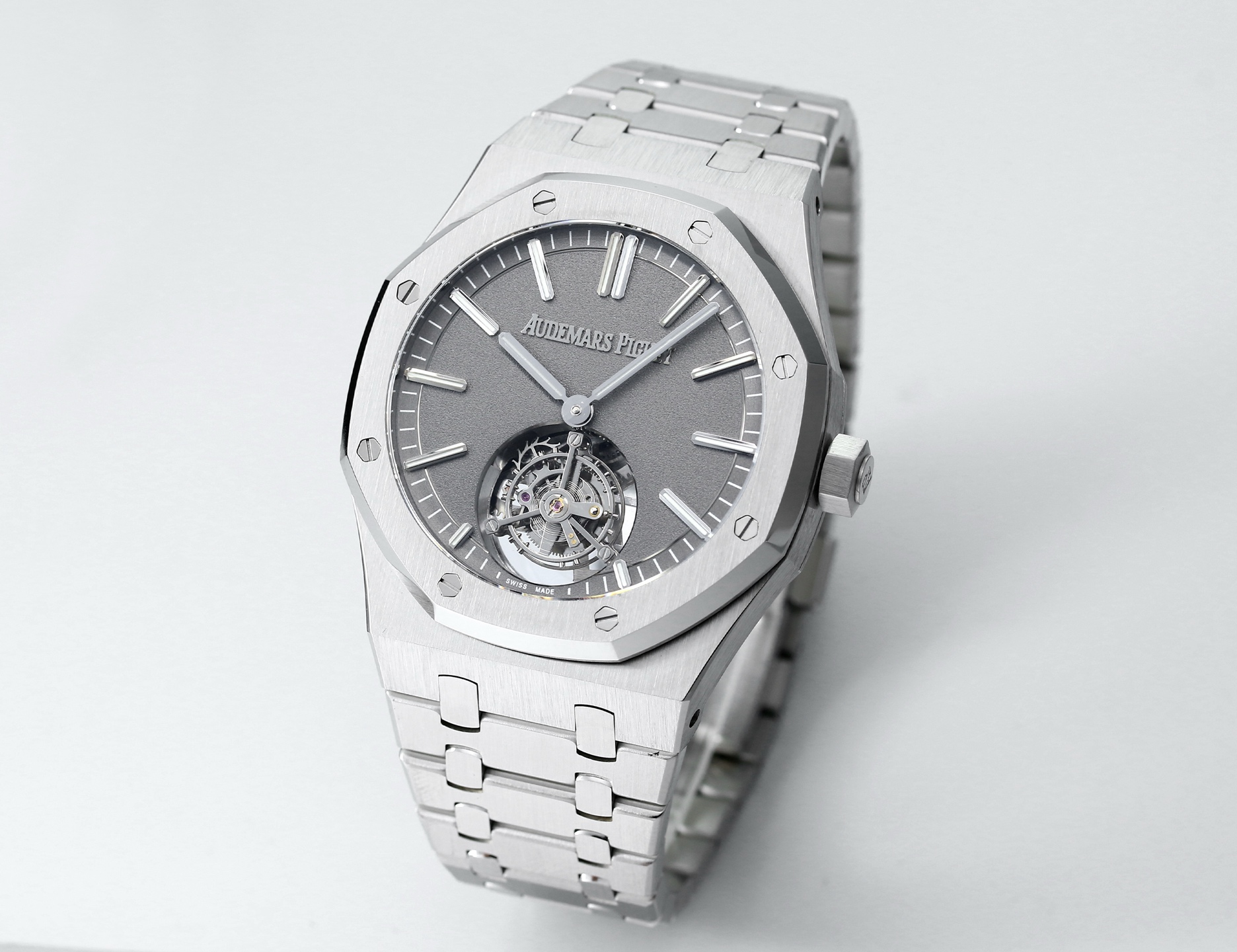 Replika dünyasının zirve yapımı! BBS Factory 2025 gururla sunar — Audemars Piguet Royal Oak otomatik kurulumlu uçan tourbillon kol saati — 122. fotoğraf