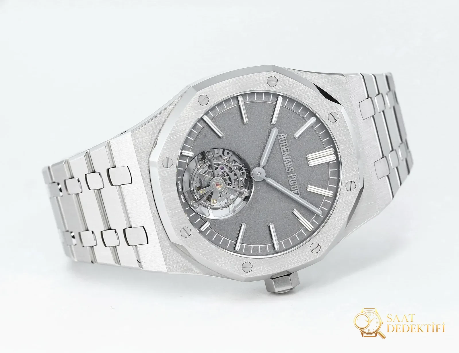 Replika dünyasının zirve yapımı! BBS Factory 2025 gururla sunar — Audemars Piguet Royal Oak otomatik kurulumlu uçan tourbillon kol saati - Makro Mekanizma Köprüleri ve Cenevre Çizgileri