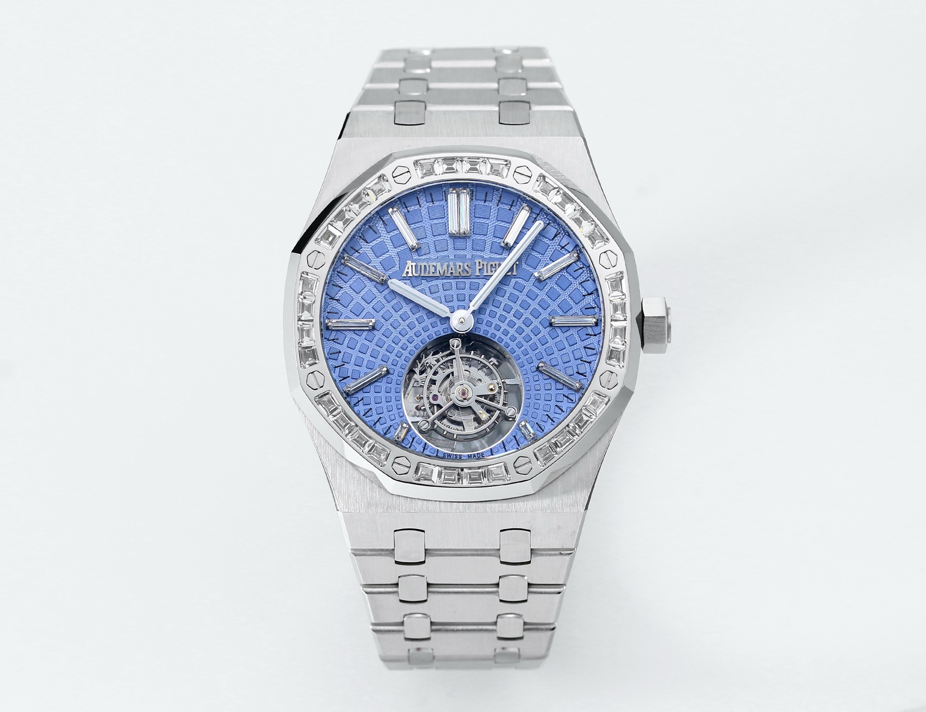 Replika dünyasının zirve yapımı! BBS Factory 2025 gururla sunar — Audemars Piguet Royal Oak otomatik kurulumlu uçan tourbillon kol saati — 13. fotoğraf