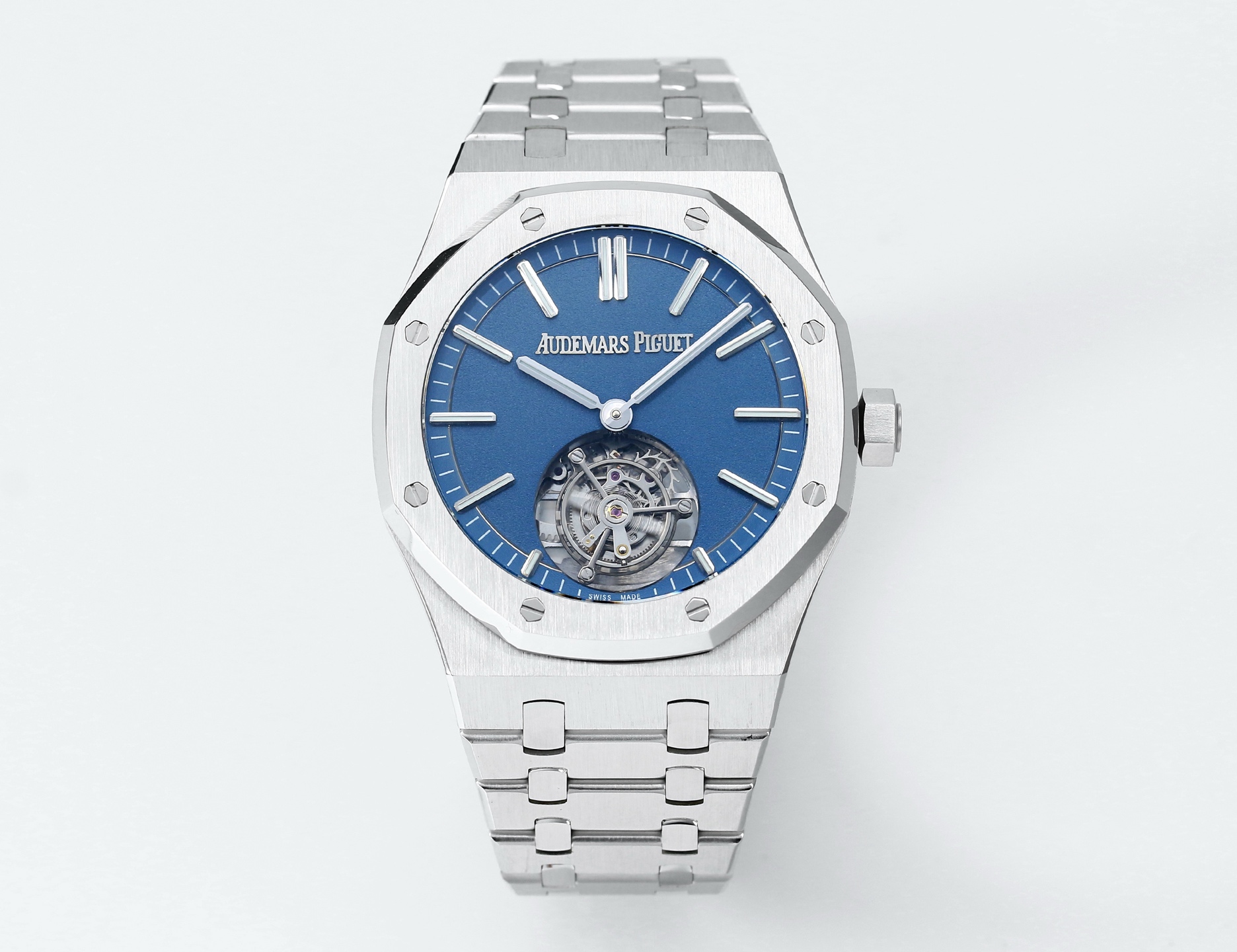 Replika dünyasının zirve yapımı! BBS Factory 2025 gururla sunar — Audemars Piguet Royal Oak otomatik kurulumlu uçan tourbillon kol saati — 135. fotoğraf