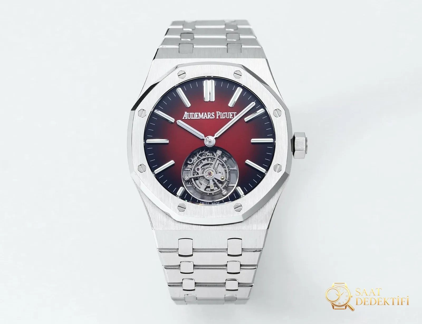 Replika dünyasının zirve yapımı! BBS Factory 2025 gururla sunar — Audemars Piguet Royal Oak otomatik kurulumlu uçan tourbillon kol saati - Kadran Alt Kadranları ve İğne Senkronizasyonu