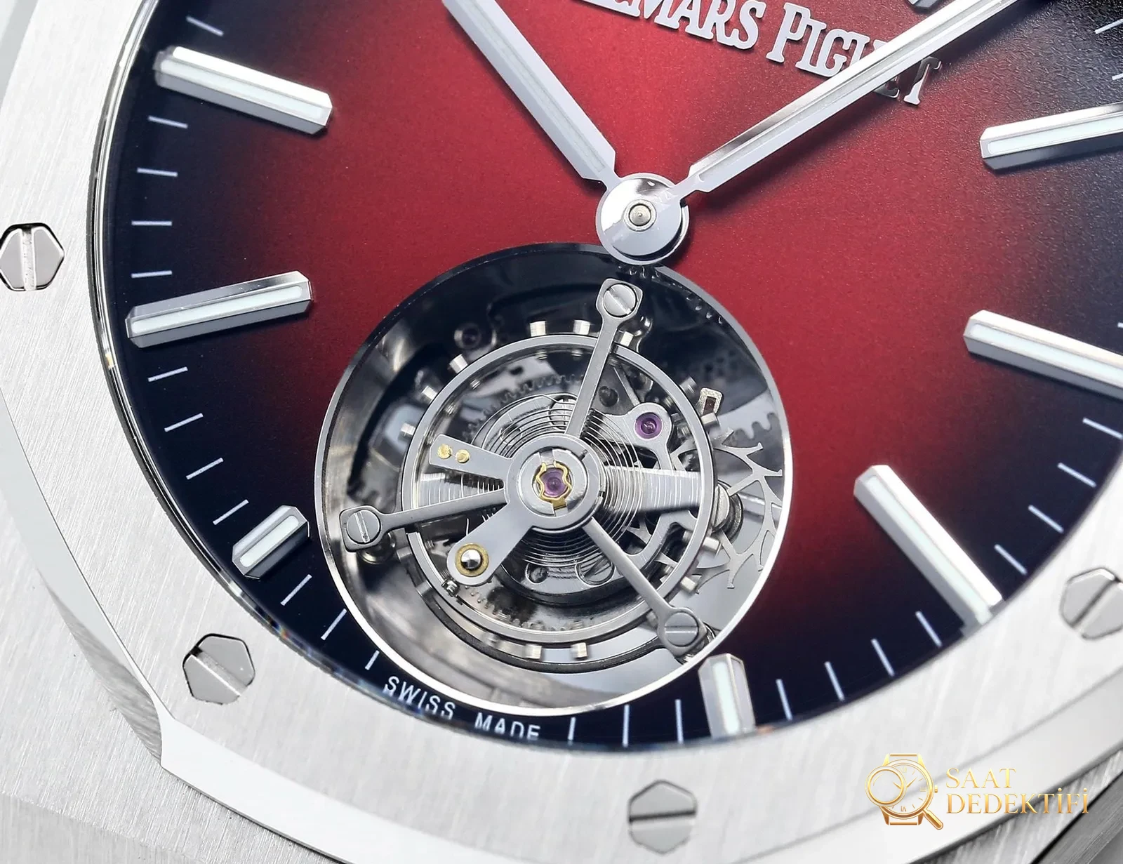 Replika dünyasının zirve yapımı! BBS Factory 2025 gururla sunar — Audemars Piguet Royal Oak otomatik kurulumlu uçan tourbillon kol saati - Deri Kordon Dikiş ve Kenar Boyası