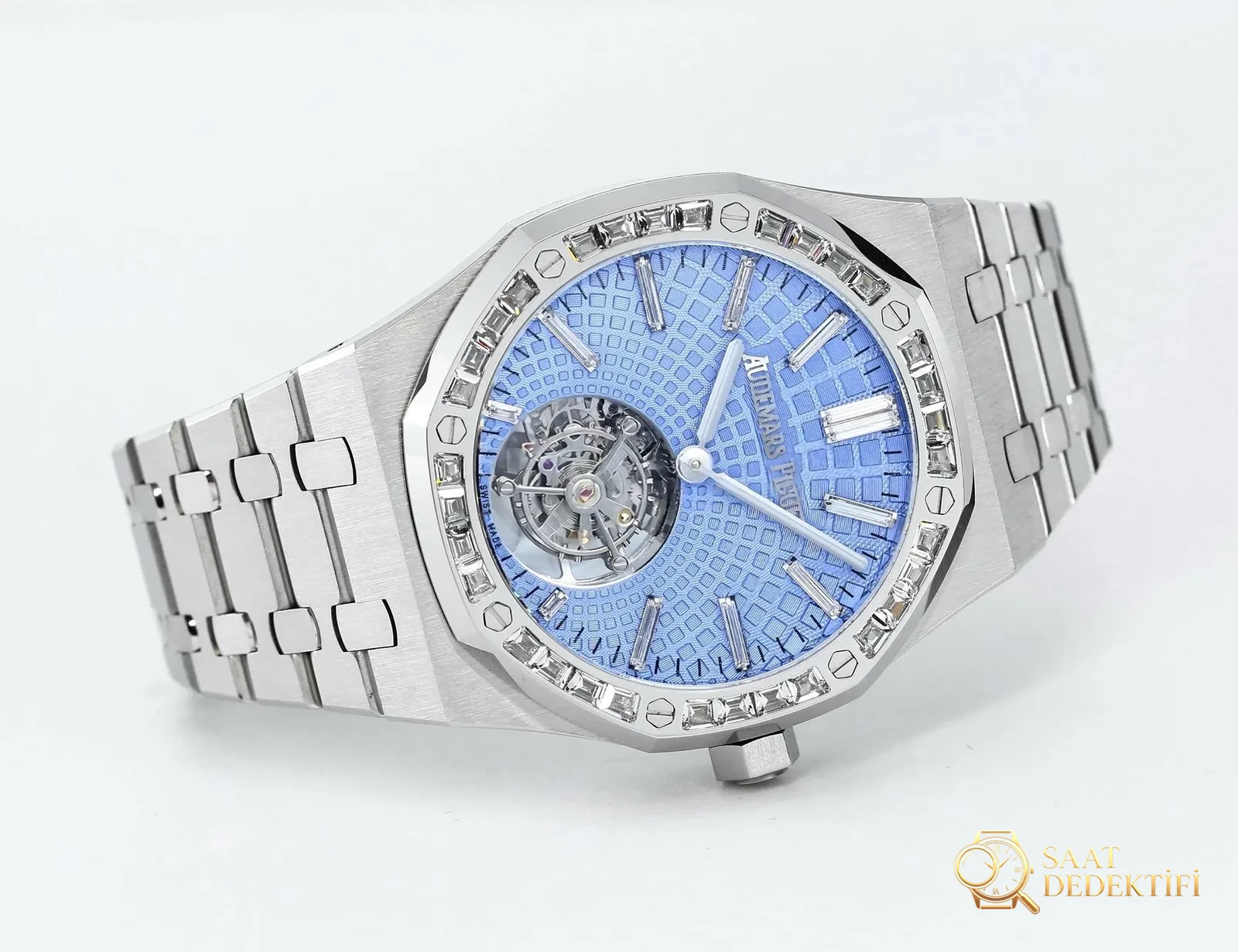 Replika dünyasının zirve yapımı! BBS Factory 2025 gururla sunar — Audemars Piguet Royal Oak otomatik kurulumlu uçan tourbillon kol saati - Bilezik Bakla Ayrımı ve Pim Yapısı