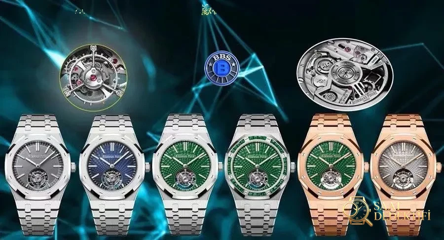 Replika dünyasının zirve yapımı! BBS Factory 2025 gururla sunar — Audemars Piguet Royal Oak otomatik kurulumlu uçan tourbillon kol saati - Ön Görünüm ve Kasa Tasarımı