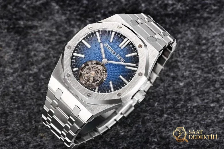 Replika dünyasının zirve yapımı! BBS Factory 2025 gururla sunar — Audemars Piguet Royal Oak otomatik kurulumlu uçan tourbillon kol saati - Tarih Penceresi ve Büyüteç Netliği