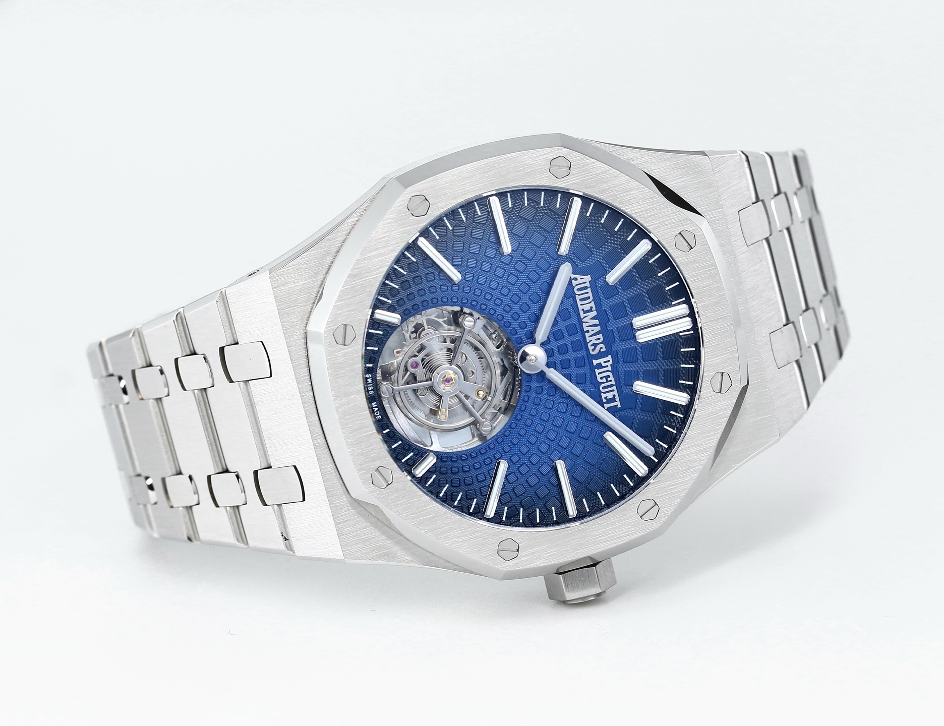 Replika dünyasının zirve yapımı! BBS Factory 2025 gururla sunar — Audemars Piguet Royal Oak otomatik kurulumlu uçan tourbillon kol saati — 25. fotoğraf