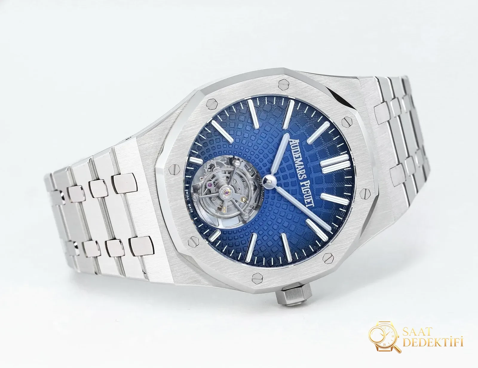 Replika dünyasının zirve yapımı! BBS Factory 2025 gururla sunar — Audemars Piguet Royal Oak otomatik kurulumlu uçan tourbillon kol saati - Makro Mekanizma Köprüleri ve Cenevre Çizgileri