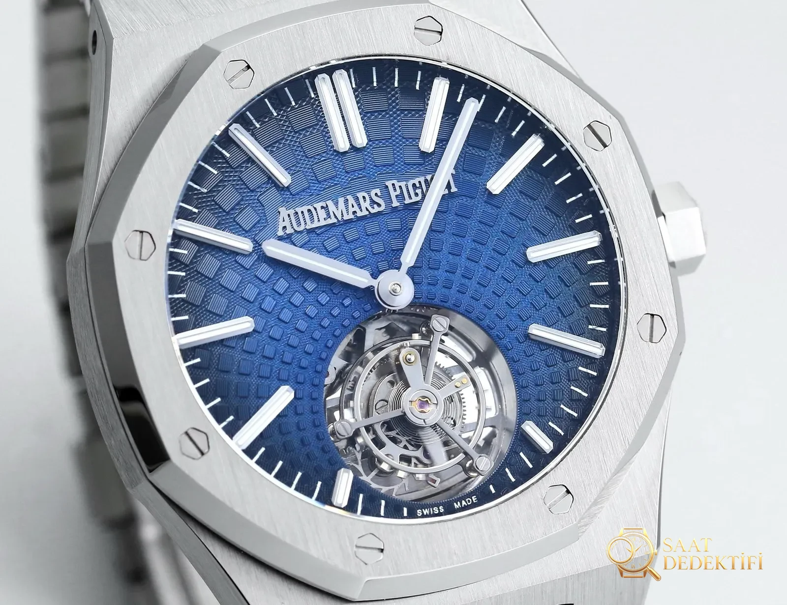 Replika dünyasının zirve yapımı! BBS Factory 2025 gururla sunar — Audemars Piguet Royal Oak otomatik kurulumlu uçan tourbillon kol saati - Balans Çarkı ve Zemberek Aksamı