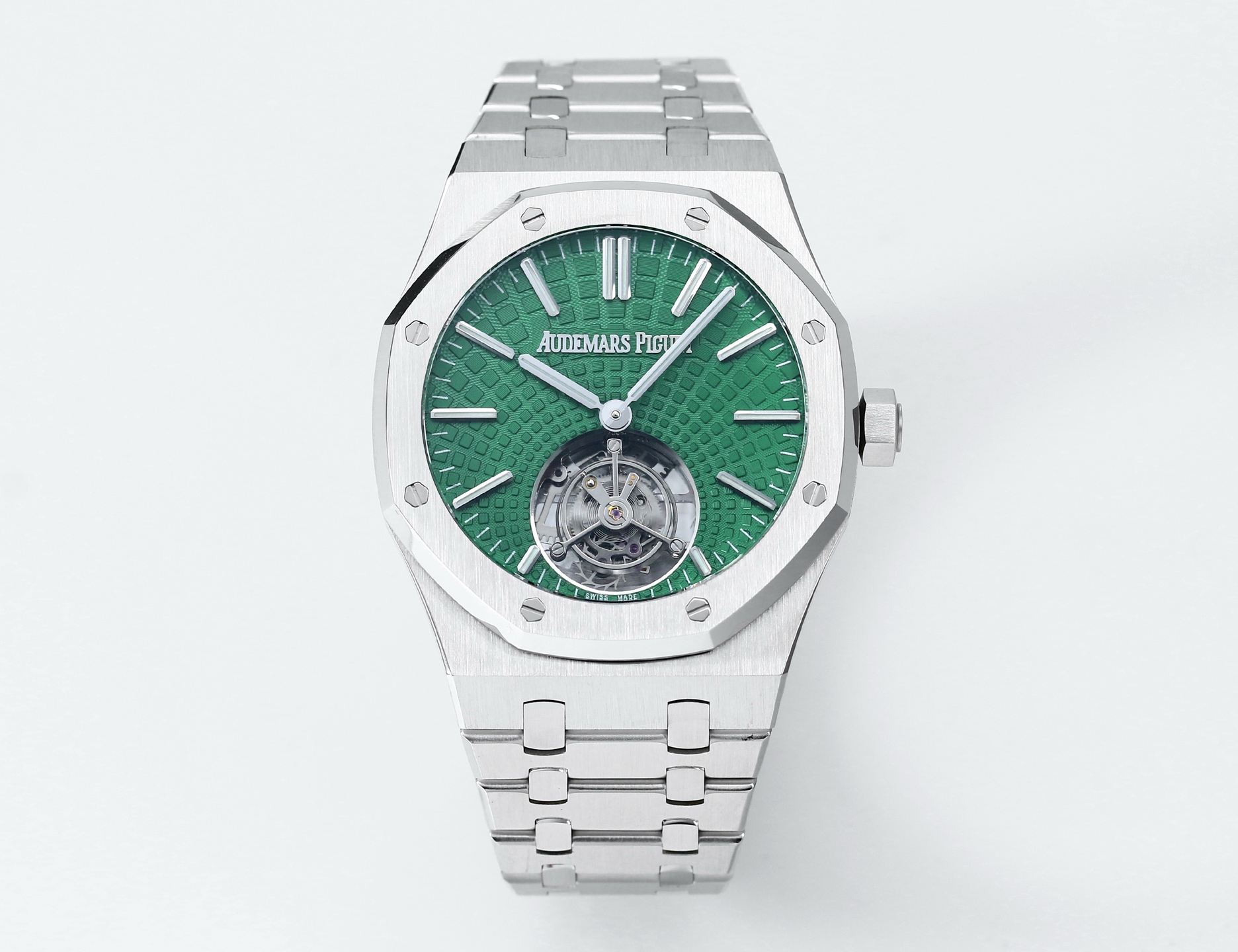 Replika dünyasının zirve yapımı! BBS Factory 2025 gururla sunar — Audemars Piguet Royal Oak otomatik kurulumlu uçan tourbillon kol saati — 32. fotoğraf