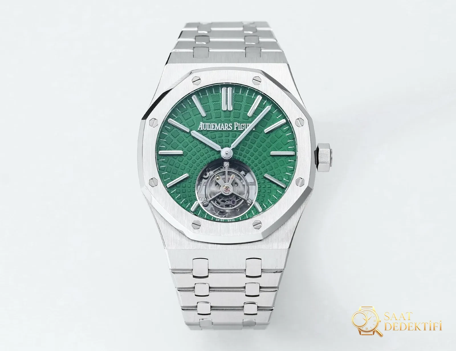 Replika dünyasının zirve yapımı! BBS Factory 2025 gururla sunar — Audemars Piguet Royal Oak otomatik kurulumlu uçan tourbillon kol saati - Mekanizma Regülatör ve Sapma Ayar Bloğu