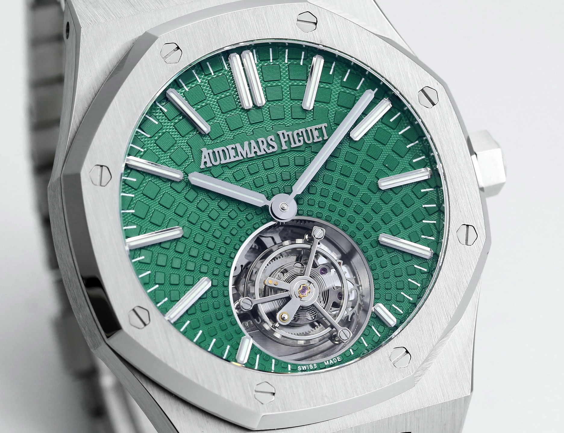 Replika dünyasının zirve yapımı! BBS Factory 2025 gururla sunar — Audemars Piguet Royal Oak otomatik kurulumlu uçan tourbillon kol saati — 36. fotoğraf