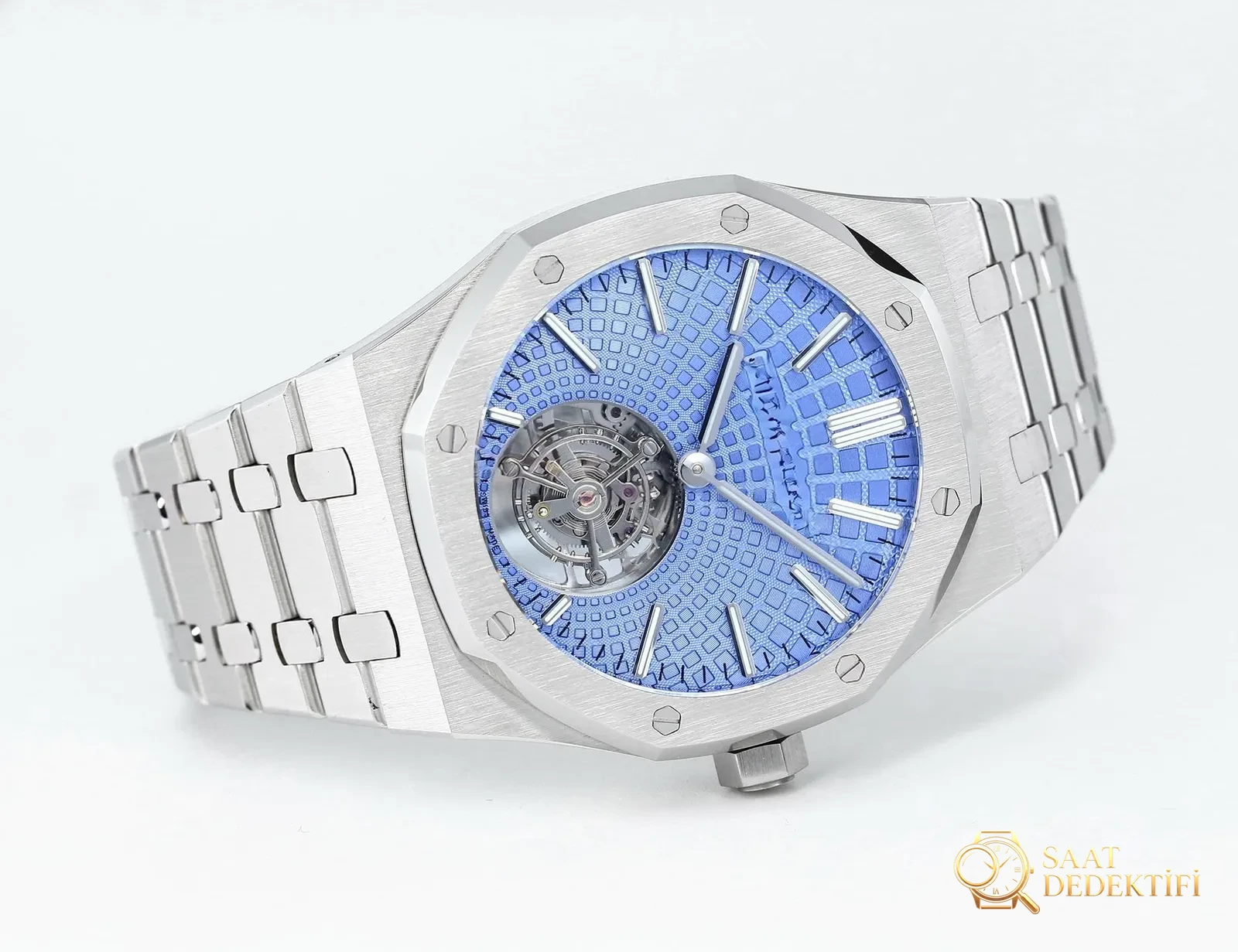 Replika dünyasının zirve yapımı! BBS Factory 2025 gururla sunar — Audemars Piguet Royal Oak otomatik kurulumlu uçan tourbillon kol saati - Deri Kordon Dikiş ve Kenar Boyası