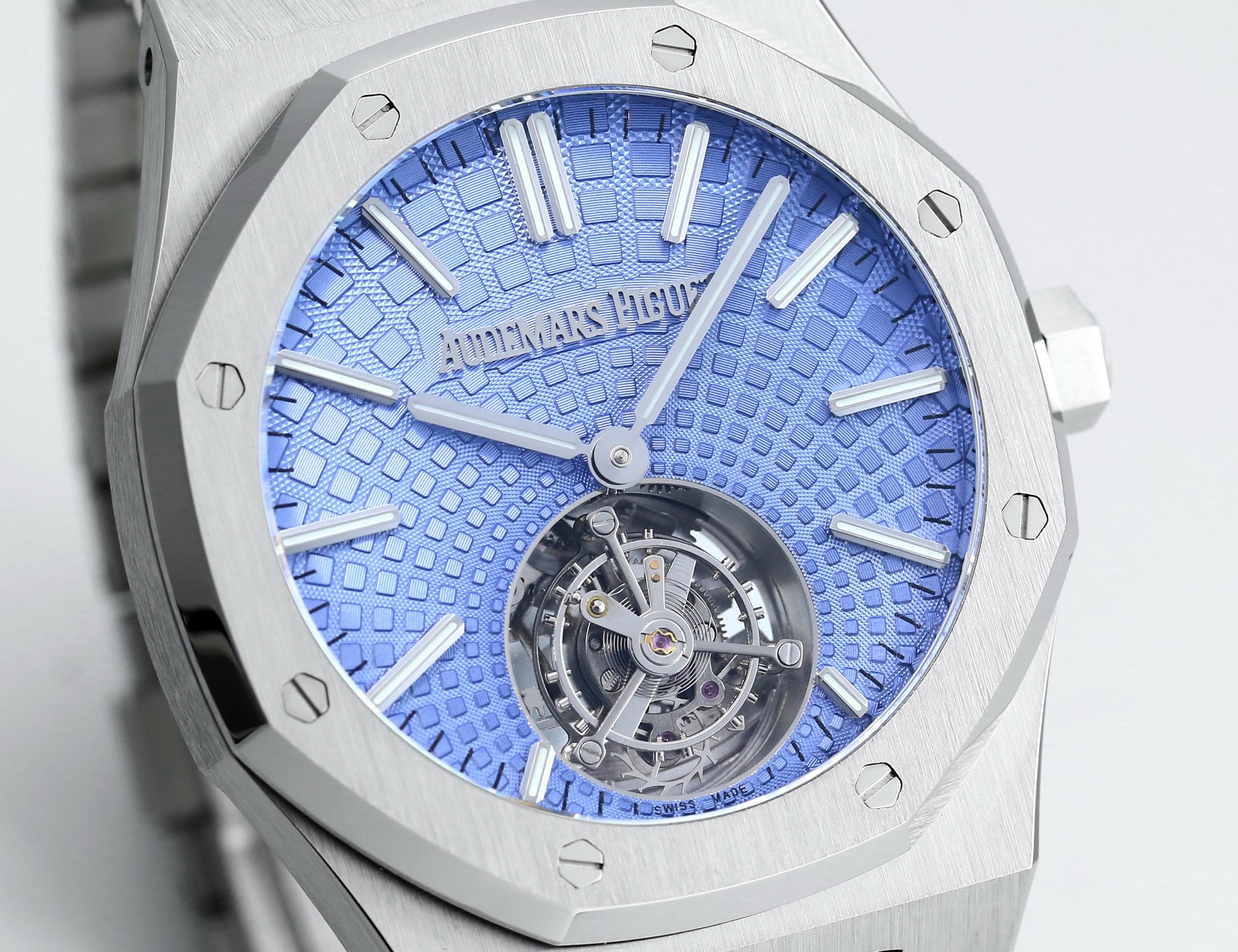 Replika dünyasının zirve yapımı! BBS Factory 2025 gururla sunar — Audemars Piguet Royal Oak otomatik kurulumlu uçan tourbillon kol saati — 46. fotoğraf