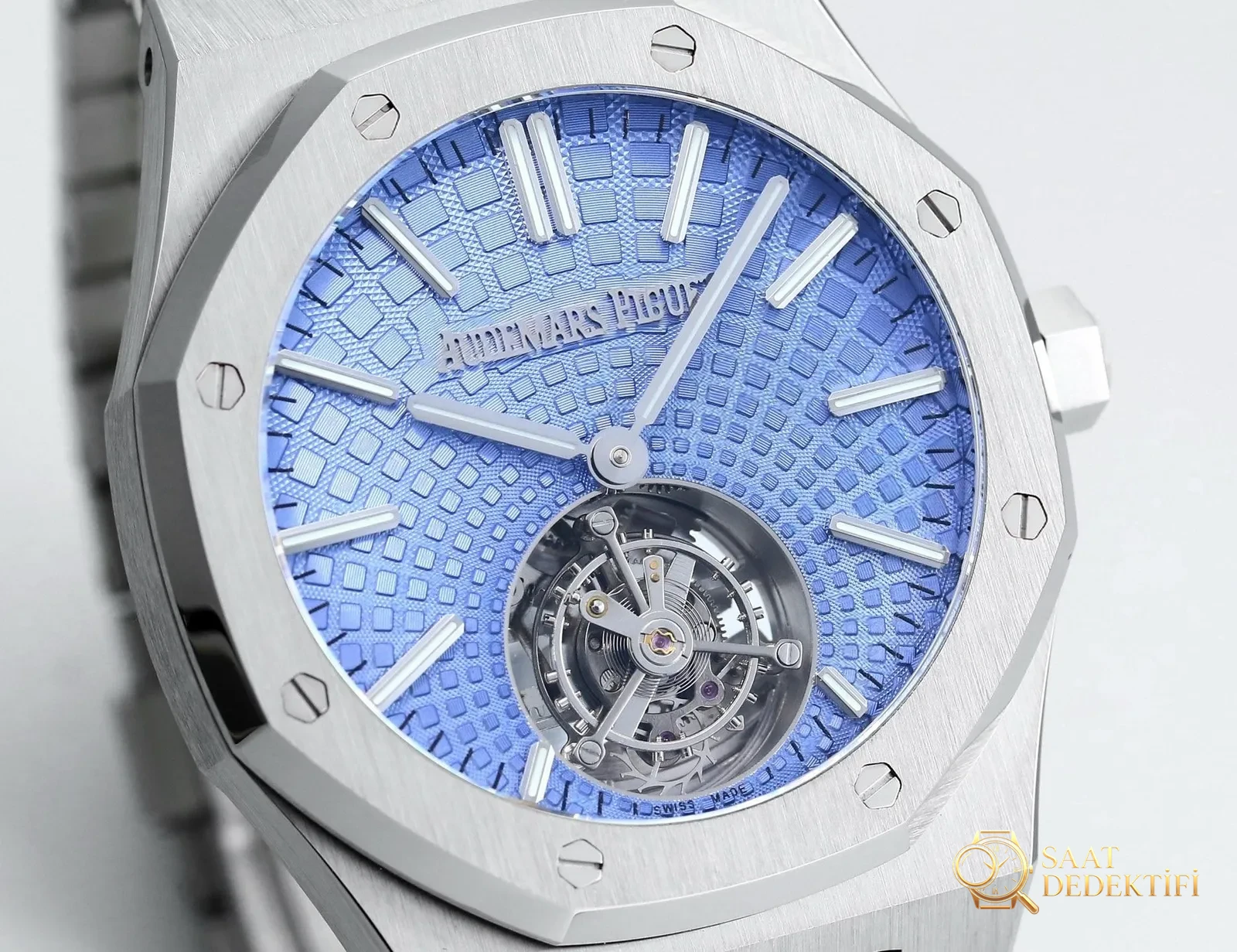 Replika dünyasının zirve yapımı! BBS Factory 2025 gururla sunar — Audemars Piguet Royal Oak otomatik kurulumlu uçan tourbillon kol saati - Çelik Bilezik Esneme ve Tolerans Testi