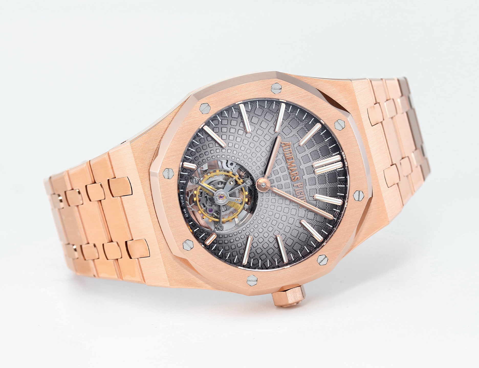 Replika dünyasının zirve yapımı! BBS Factory 2025 gururla sunar — Audemars Piguet Royal Oak otomatik kurulumlu uçan tourbillon kol saati — 55. fotoğraf