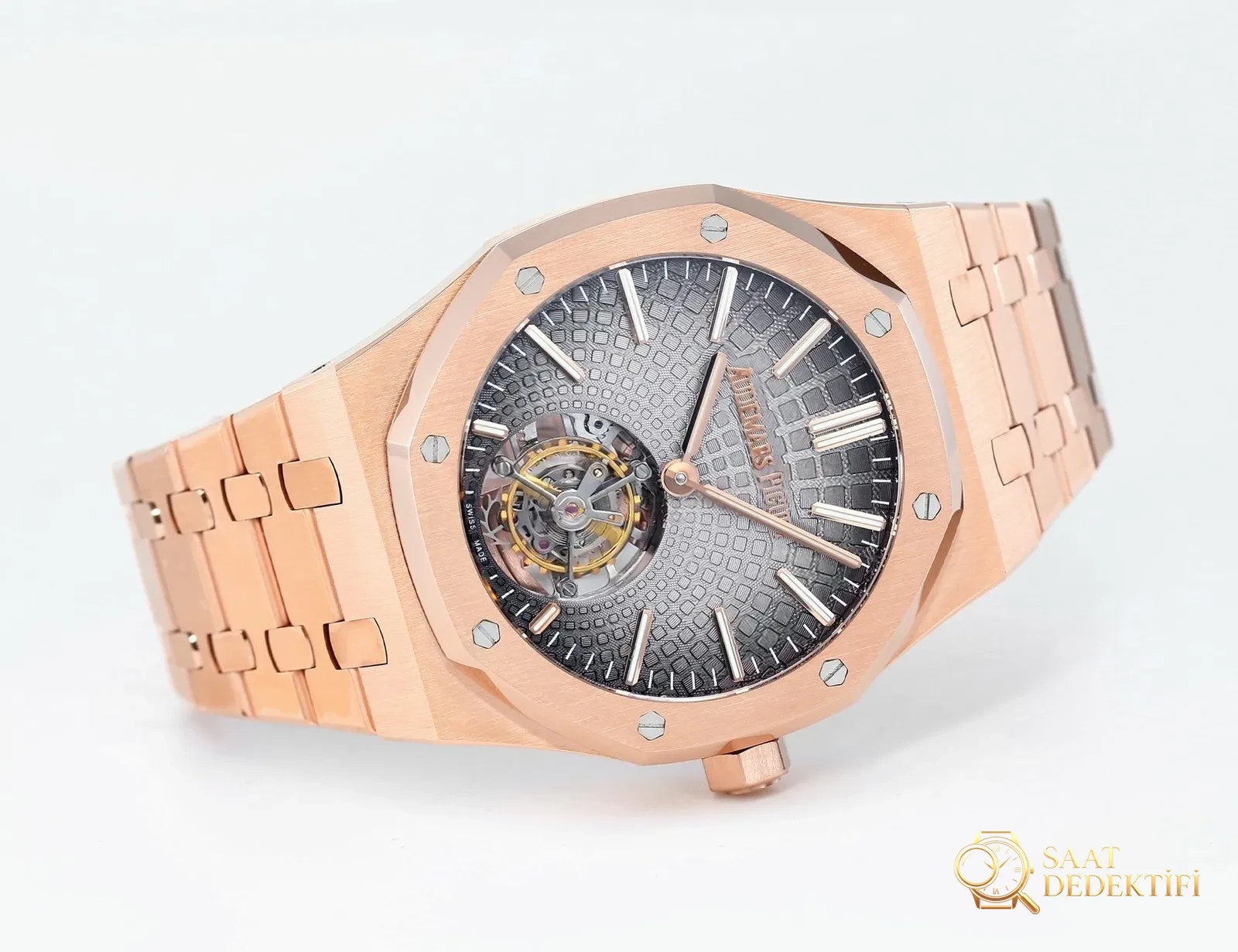 Replika dünyasının zirve yapımı! BBS Factory 2025 gururla sunar — Audemars Piguet Royal Oak otomatik kurulumlu uçan tourbillon kol saati - Bilezik, Toka ve Klips Mekanizması