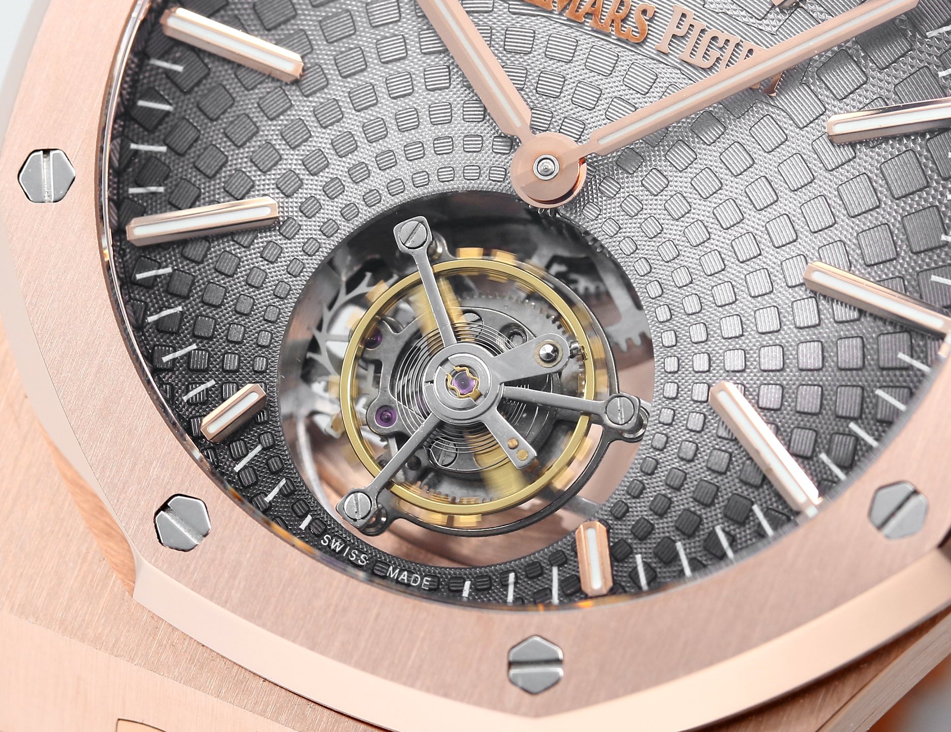 Replika dünyasının zirve yapımı! BBS Factory 2025 gururla sunar — Audemars Piguet Royal Oak otomatik kurulumlu uçan tourbillon kol saati — 56. fotoğraf