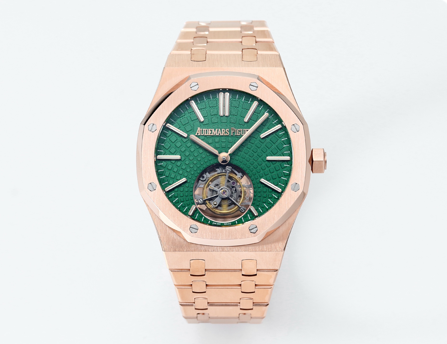 Replika dünyasının zirve yapımı! BBS Factory 2025 gururla sunar — Audemars Piguet Royal Oak otomatik kurulumlu uçan tourbillon kol saati — 63. fotoğraf