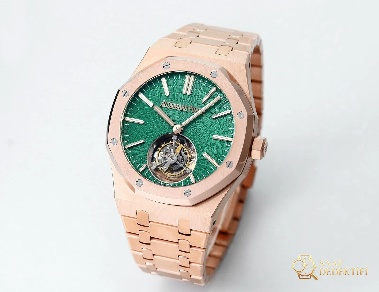 Replika dünyasının zirve yapımı! BBS Factory 2025 gururla sunar — Audemars Piguet Royal Oak otomatik kurulumlu uçan tourbillon kol saati - Kronograf Düğmeleri ve Basış Hissiyatı