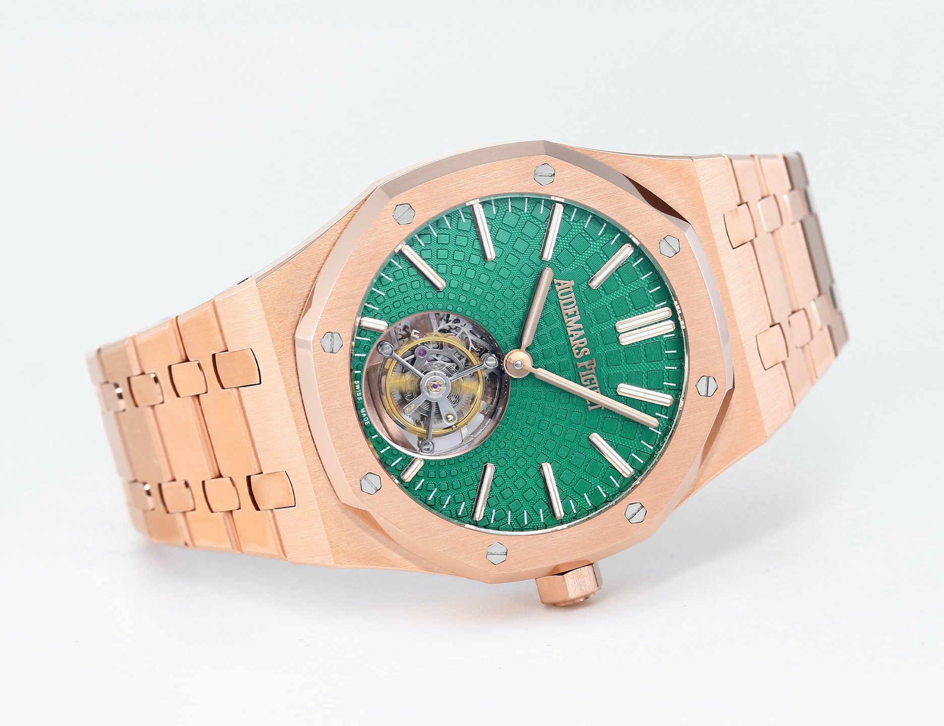 Replika dünyasının zirve yapımı! BBS Factory 2025 gururla sunar — Audemars Piguet Royal Oak otomatik kurulumlu uçan tourbillon kol saati — 65. fotoğraf