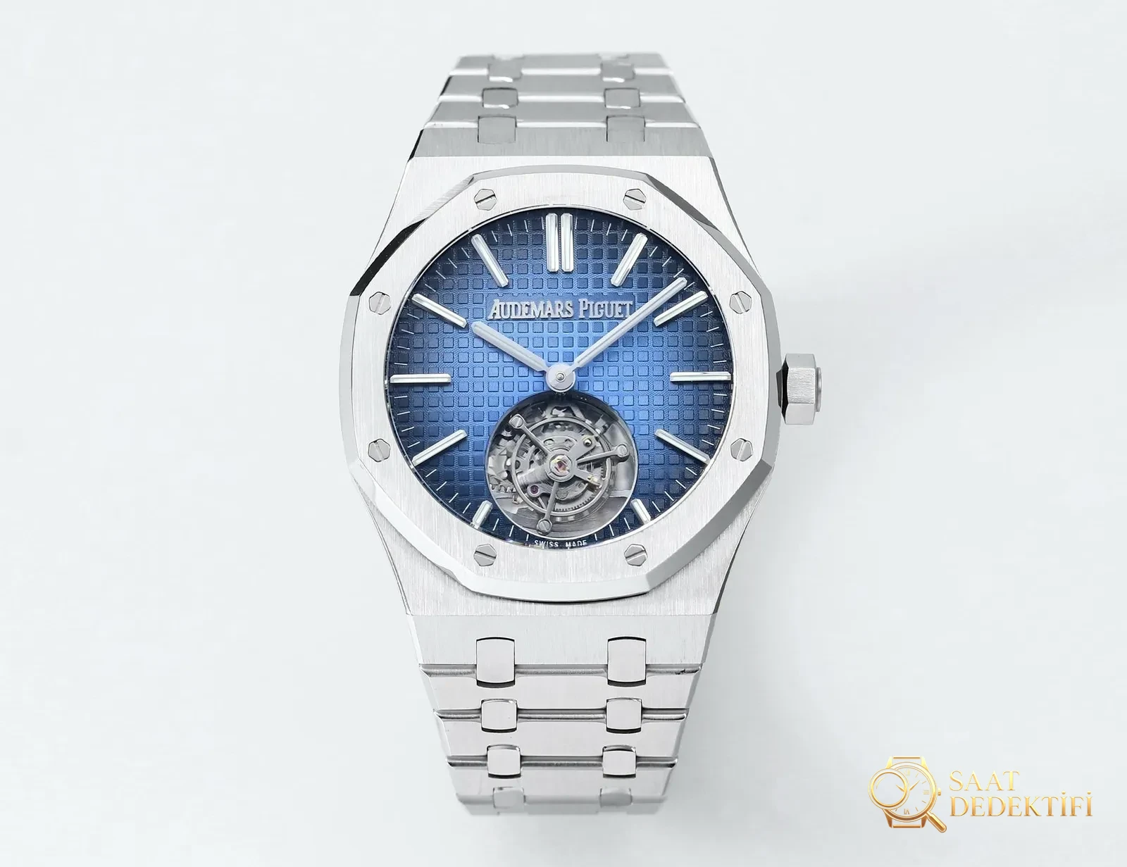 Replika dünyasının zirve yapımı! BBS Factory 2025 gururla sunar — Audemars Piguet Royal Oak otomatik kurulumlu uçan tourbillon kol saati - Kordon Bakla Esnekliği ve Pim Yuvaları