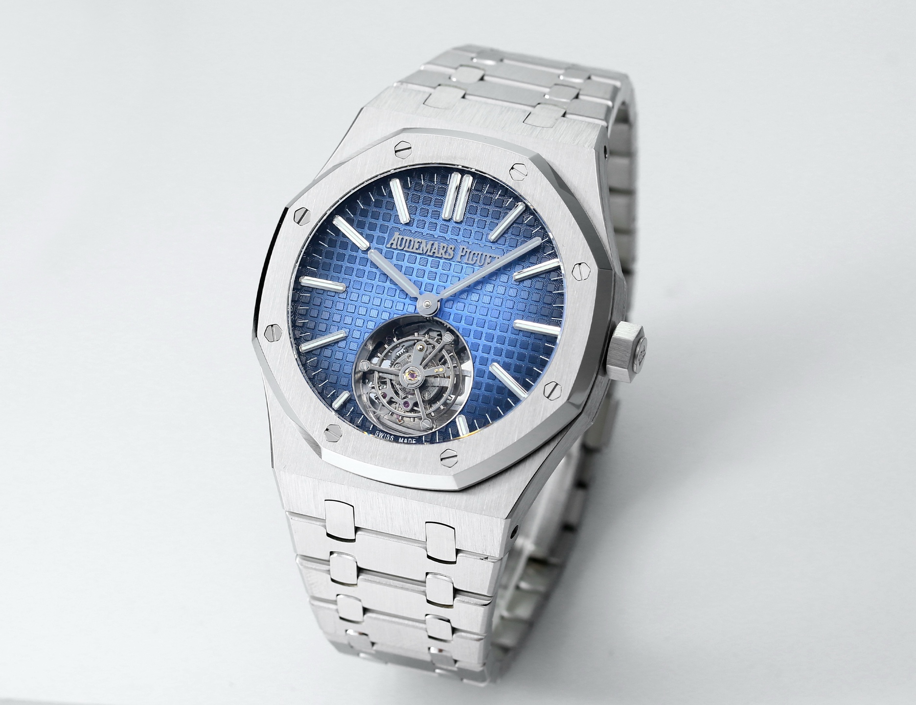 Replika dünyasının zirve yapımı! BBS Factory 2025 gururla sunar — Audemars Piguet Royal Oak otomatik kurulumlu uçan tourbillon kol saati — 84. fotoğraf