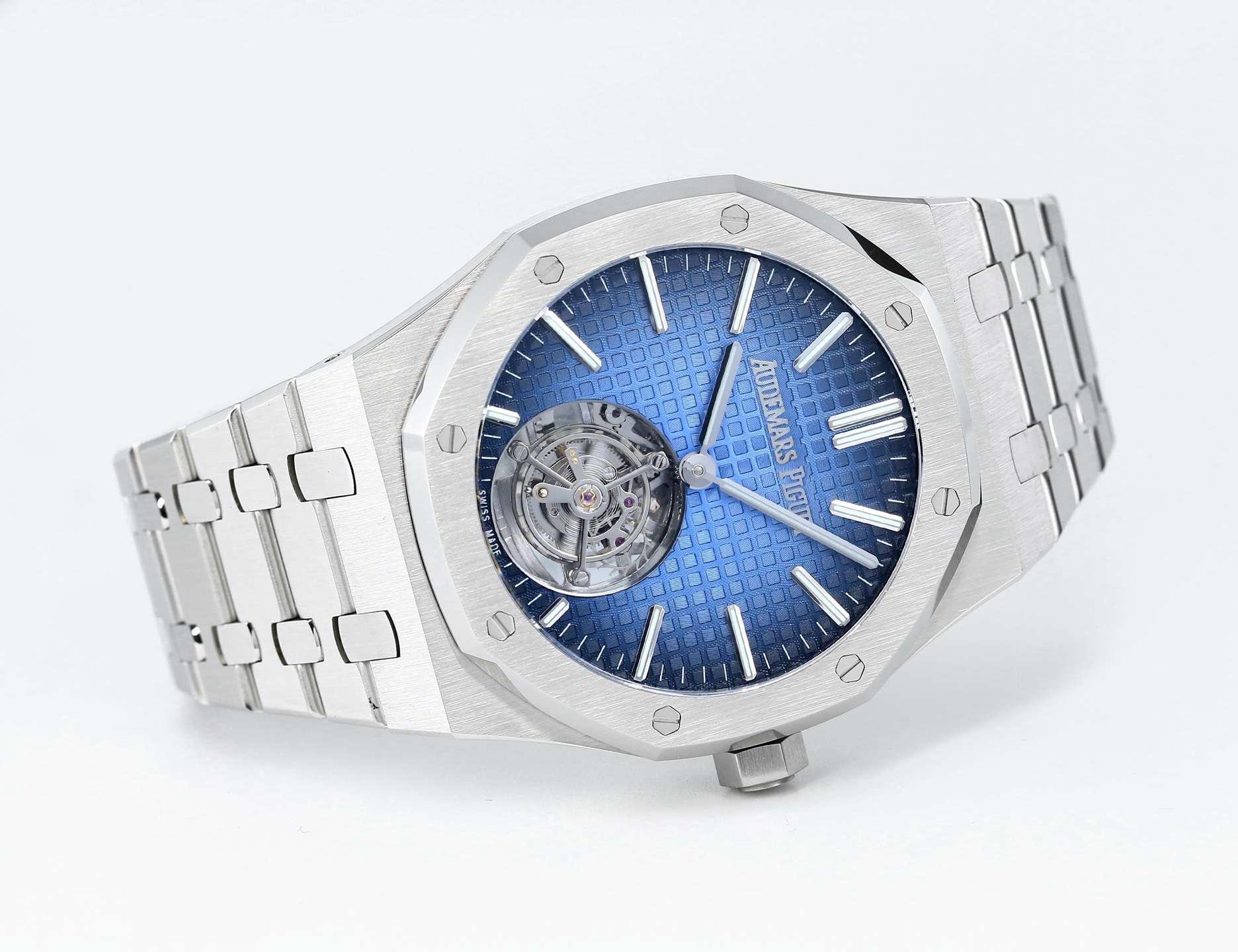 Replika dünyasının zirve yapımı! BBS Factory 2025 gururla sunar — Audemars Piguet Royal Oak otomatik kurulumlu uçan tourbillon kol saati — 88. fotoğraf