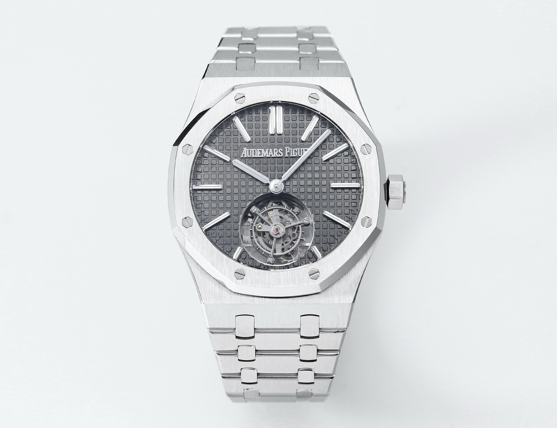 Replika dünyasının zirve yapımı! BBS Factory 2025 gururla sunar — Audemars Piguet Royal Oak otomatik kurulumlu uçan tourbillon kol saati — 93. fotoğraf