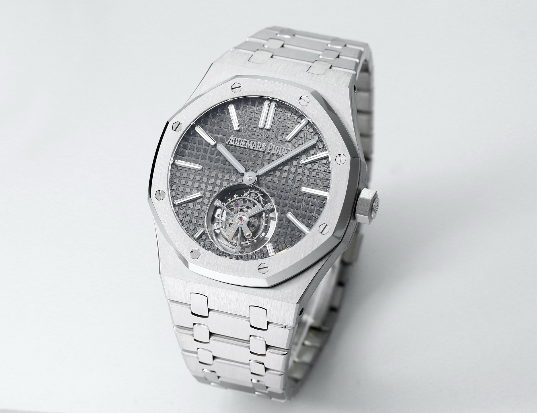 Replika dünyasının zirve yapımı! BBS Factory 2025 gururla sunar — Audemars Piguet Royal Oak otomatik kurulumlu uçan tourbillon kol saati — 94. fotoğraf