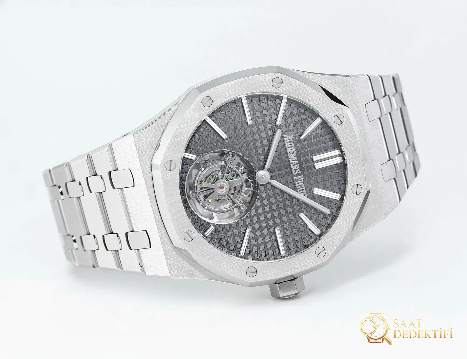 Replika dünyasının zirve yapımı! BBS Factory 2025 gururla sunar — Audemars Piguet Royal Oak otomatik kurulumlu uçan tourbillon kol saati - Deri Kordon Dikiş ve Kenar Boyası