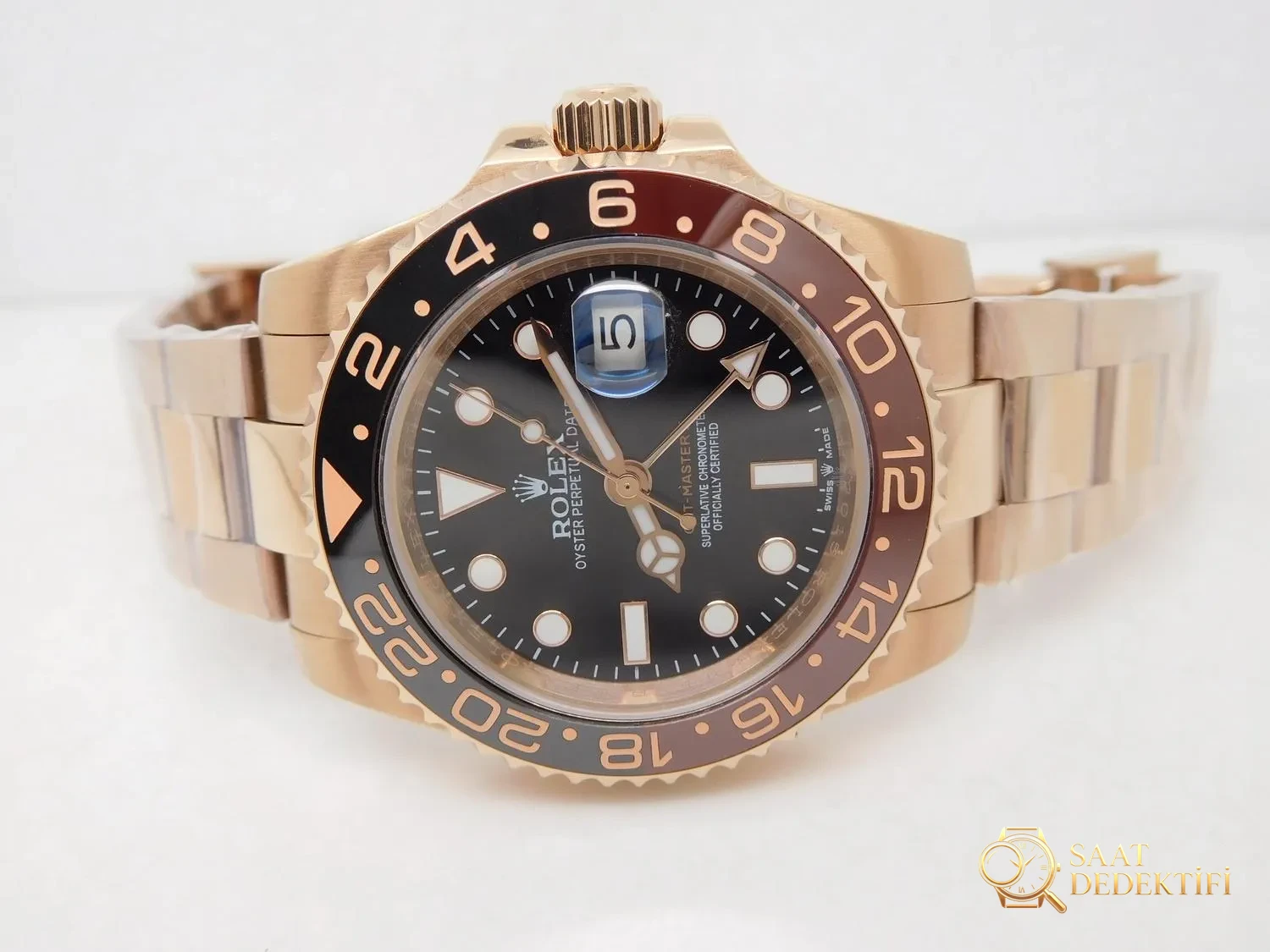 Replika Rolex GMT Master II Basel 2018 Roze Altın
