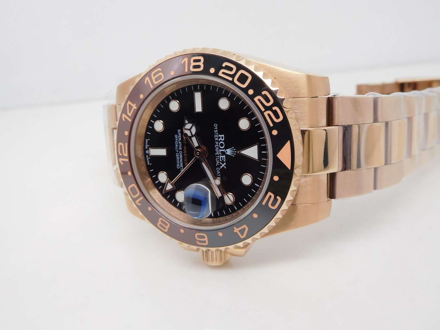 Replika Rolex 126715 Siyah Kahverengi Bezel