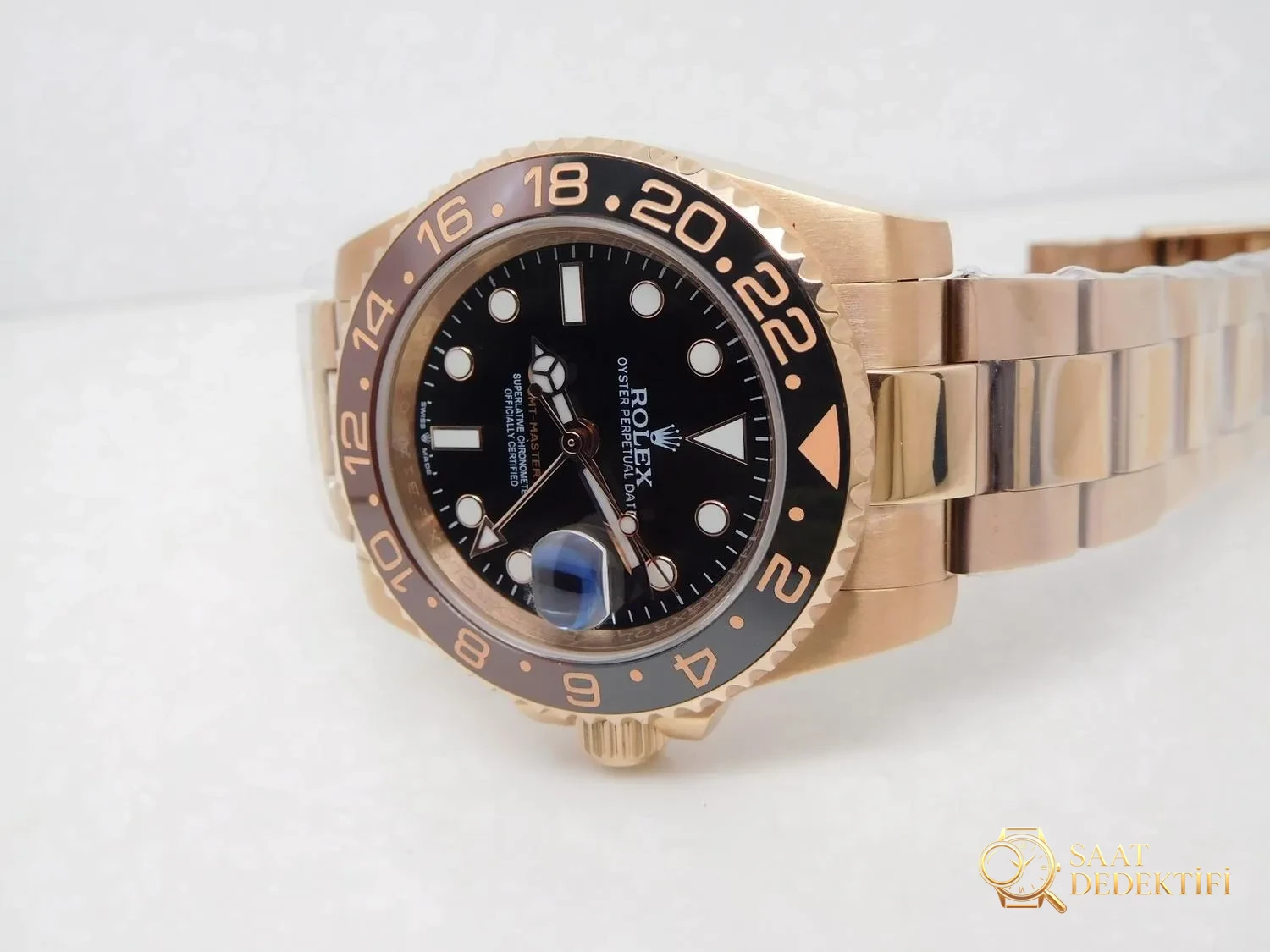 Replika Rolex 126715 Siyah Kahverengi Bezel