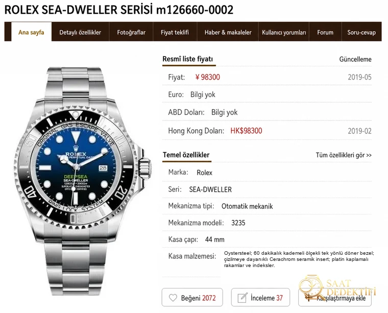 Rolex Sea-Dweller 126660 Noob Factory İncelemesi - görsel 1