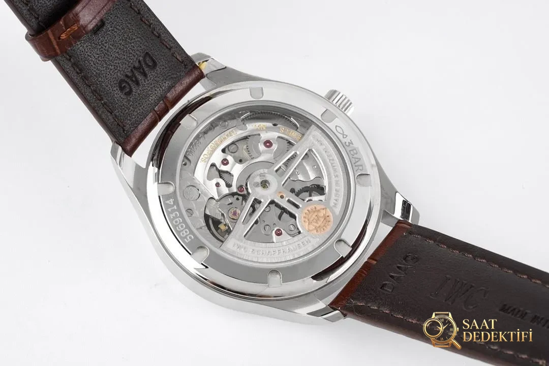 Replika Saat ZF Factory 2020 IWC Yeni Portugieser Küçük Üç İğneli 40 Serisi IW358303 - Mekanizma Zemberek ve Balans Detayı