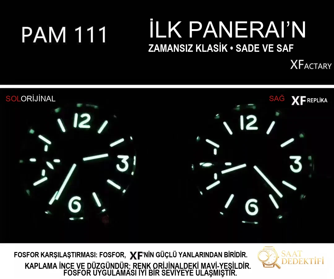 Retro girişe ideal seçim: XF Factory Panerai PAM111 gerçek-replika karşılaştırması ve incelemesi - Tepe Koruması ve Ayar Fonksiyonu