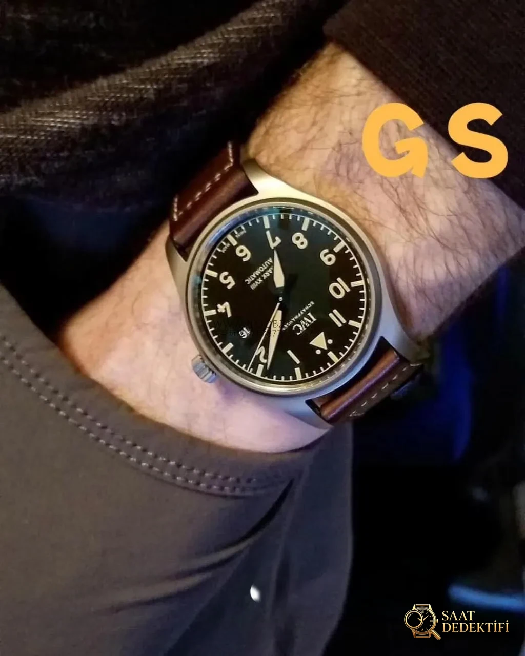 Retro titanyum GS Factory IWC Pilot serisi Mark 18 IW327006 saatinin orijinalle karşılaştırmalı incelemesi - Kadran Detayı ve Bezel İşçiliği