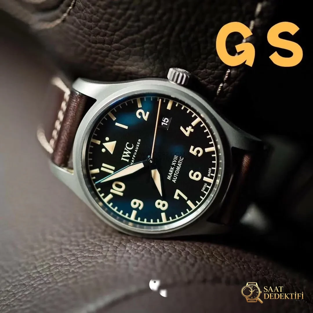 Retro titanyum GS Factory IWC Pilot serisi Mark 18 IW327006 saatinin orijinalle karşılaştırmalı incelemesi - Kasa Profili ve Kurma Kolu İncelemesi
