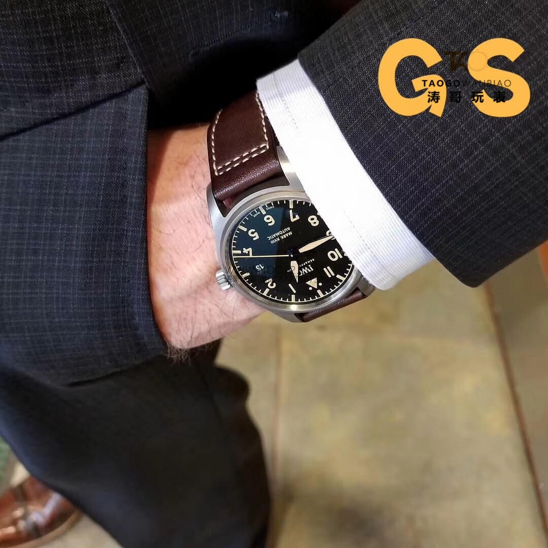 Retro titanyum GS Factory IWC Pilot serisi Mark 18 IW327006 saatinin orijinalle karşılaştırmalı incelemesi — 21. fotoğraf