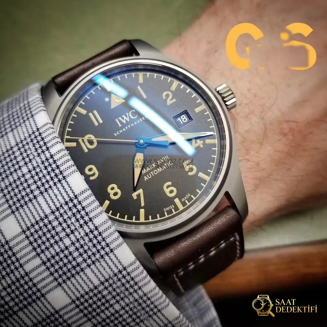 Retro titanyum GS Factory IWC Pilot serisi Mark 18 IW327006 saatinin orijinalle karşılaştırmalı incelemesi - Tepe Kilit Mekanizması ve Conta Yapısı